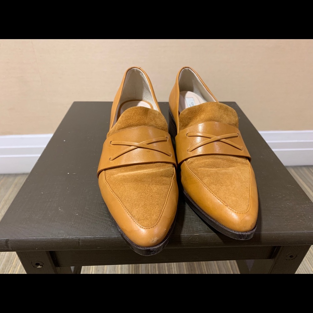 cole haan mustard loafers